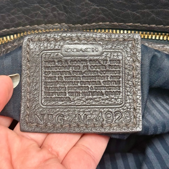 Vintage Coach Dark Brown #4928 Full Flap Leather Crossbody Messenger Bag 90s - Picture 3 of 15